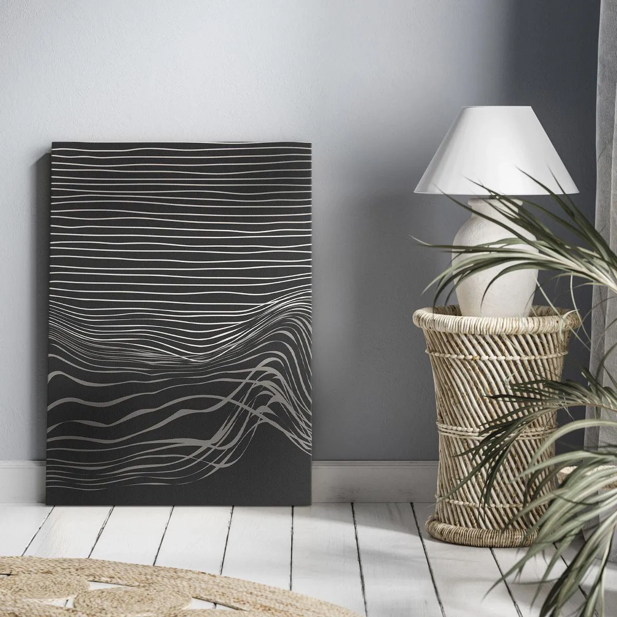 Schilderen op canvas - Ritme en accent - 80x120 cm