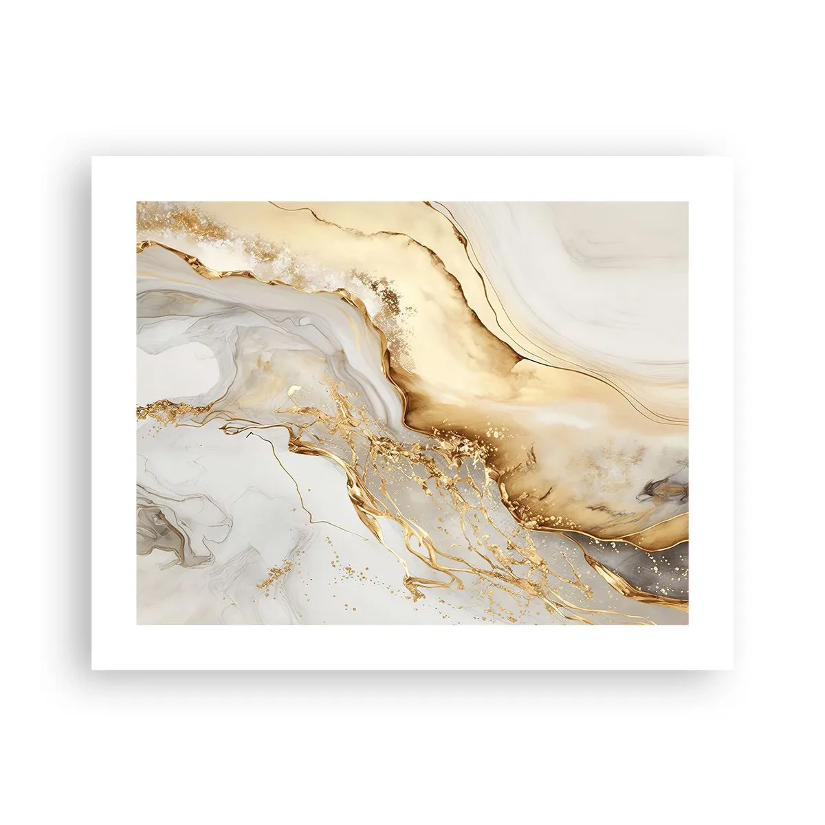 Poster - Abstractie: schoonheid en goedheid - 50x40 cm