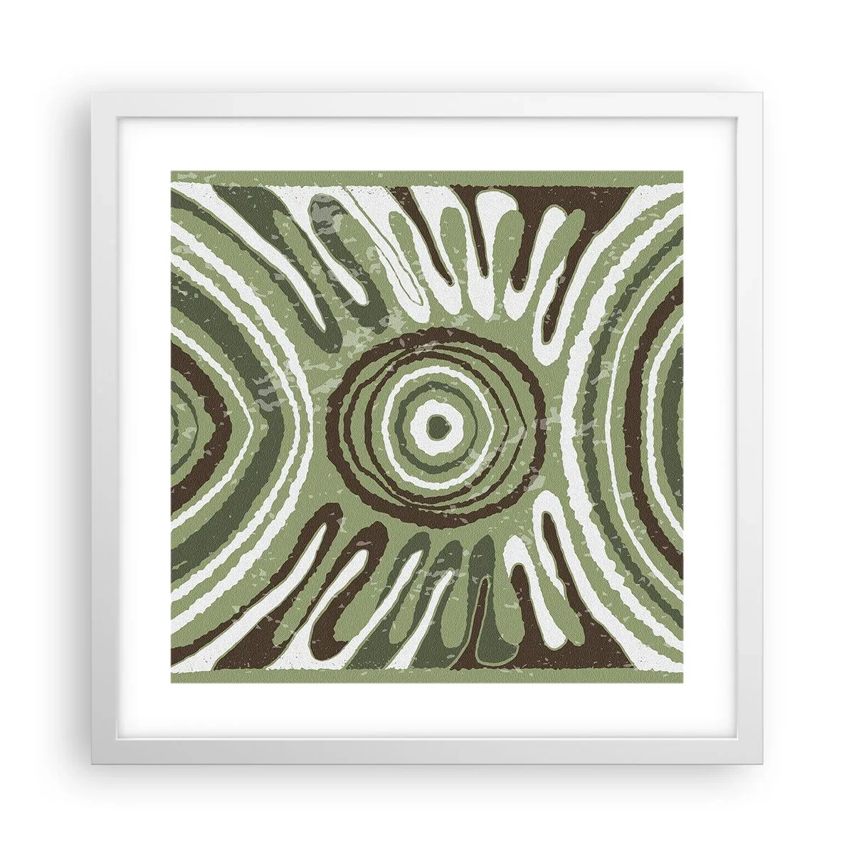 Poster in een witte lijst - Een explosie van emoties - 40x40 cm