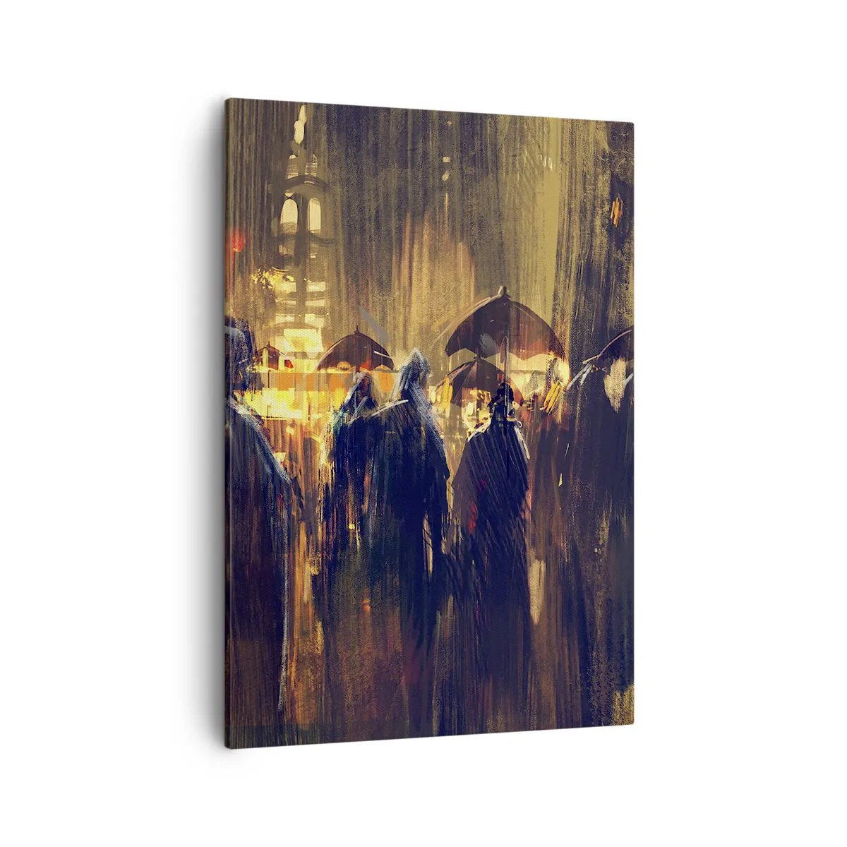 Schilderen op canvas - Volgelingen van de regen - 50x70 cm