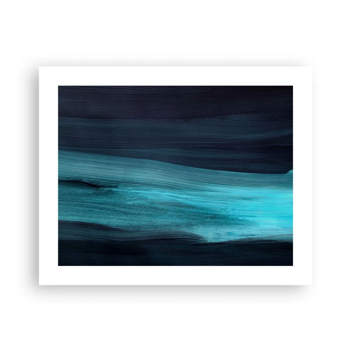 Poster - Ga met de stroom mee - 50x40 cm