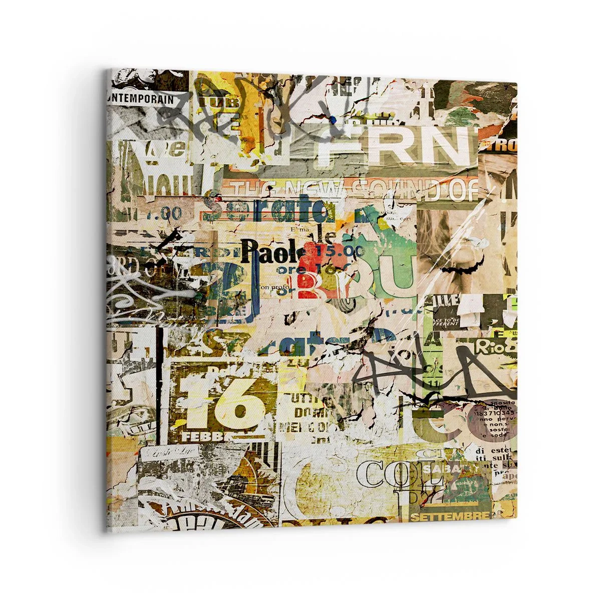 Schilderen op canvas - O, het gebeurt... - 50x50 cm