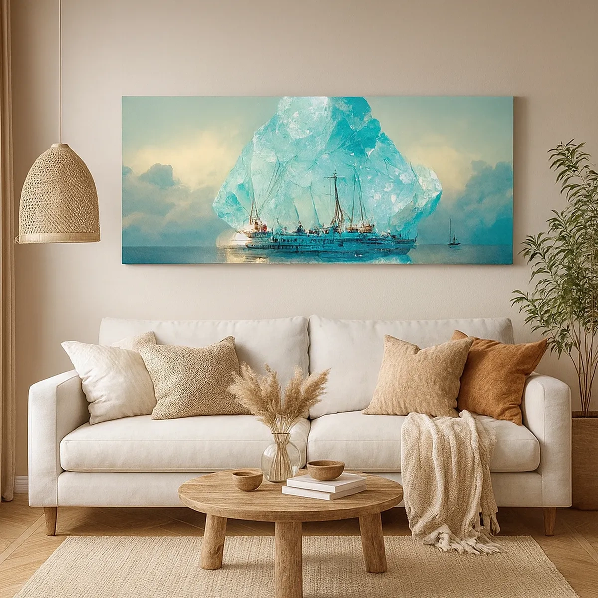 Schilderen op canvas - Arctische diamant - 30x30 cm