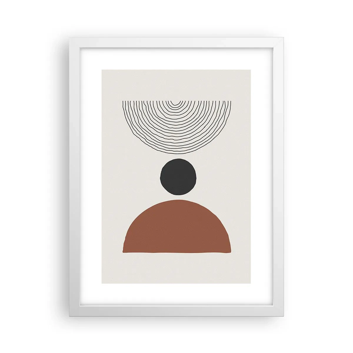 Poster in een witte lijst - Het middelpunt van de aandacht - 30x40 cm
