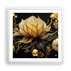 Poster in een witte lijst - Subtiele kwetsbaarheid - 50x50 cm