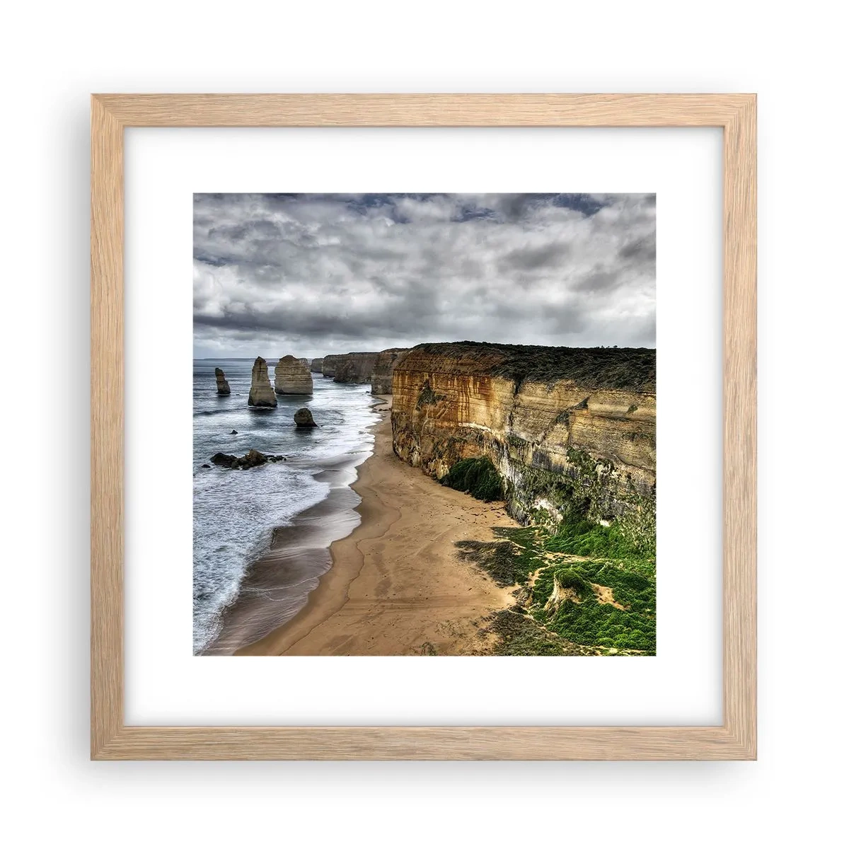 Een poster in een licht eiken lijst - Rauwe schoonheid - 30x30 cm