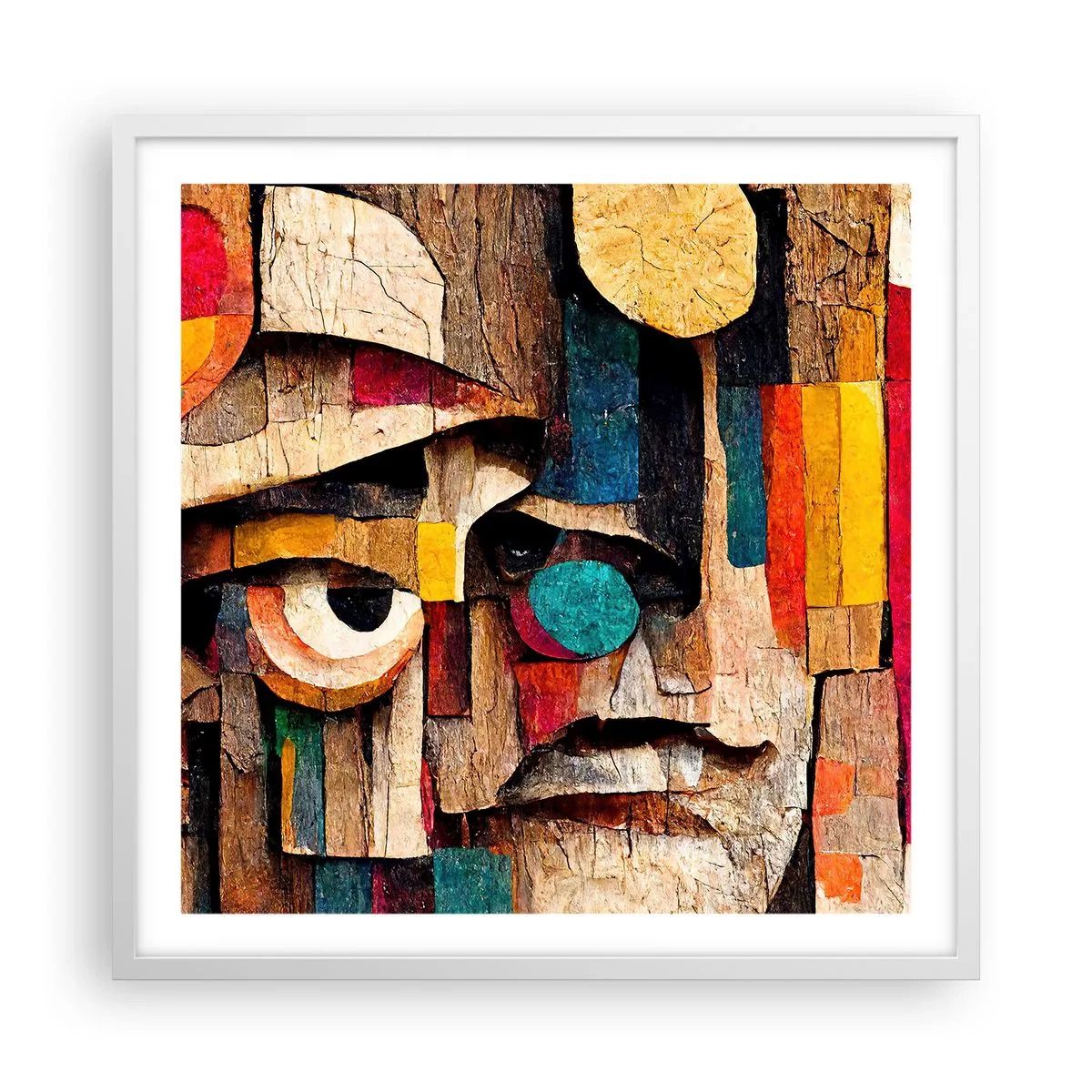 Poster in een witte lijst - Ik zie je… - 60x60 cm