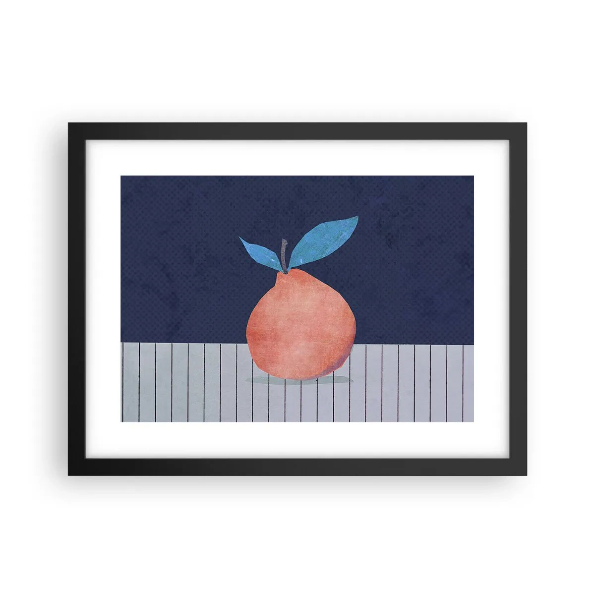 Poster in een zwarte lijst - Convexiteit en vlak - 40x30 cm