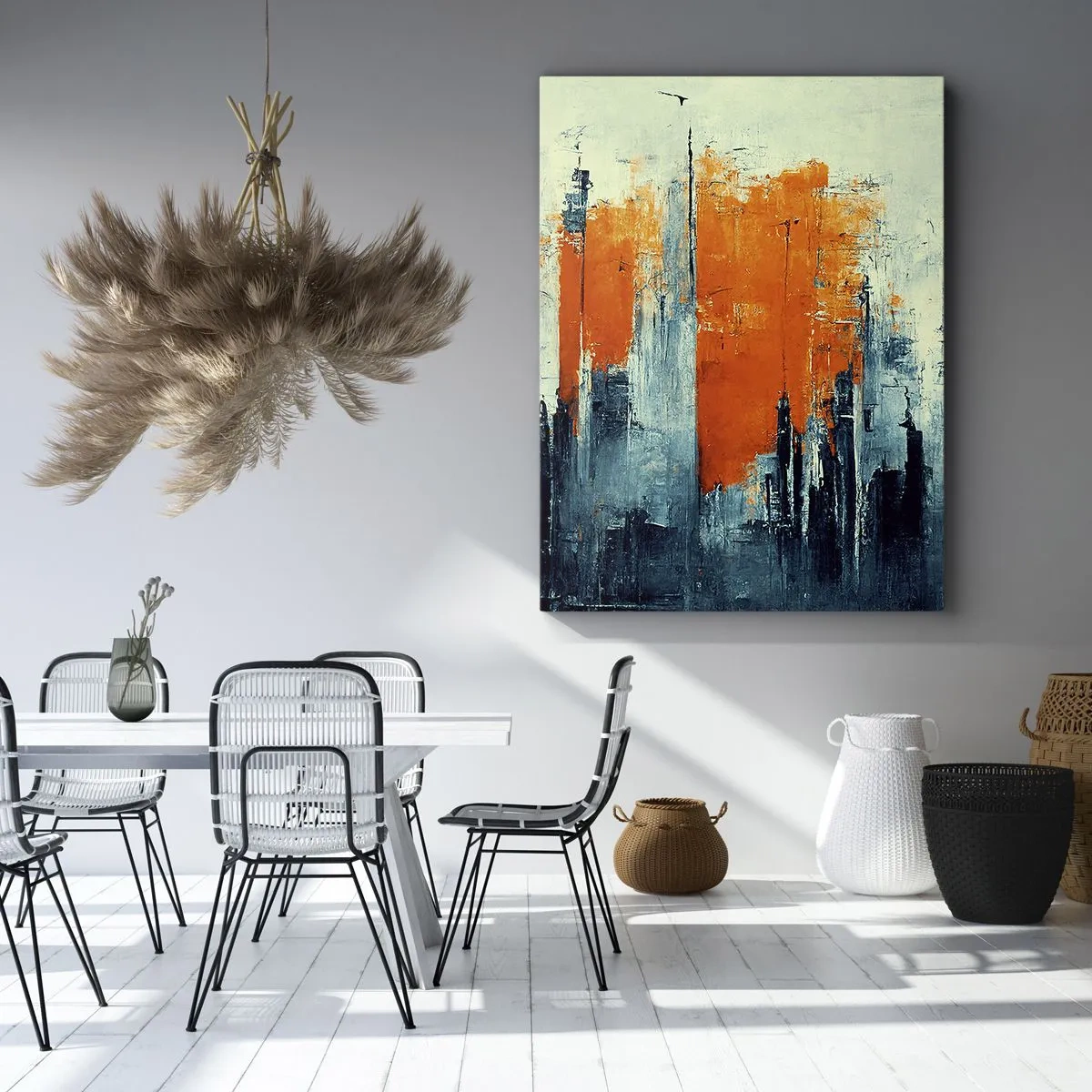 Schilderen op canvas - Modern landschap - 55x100 cm