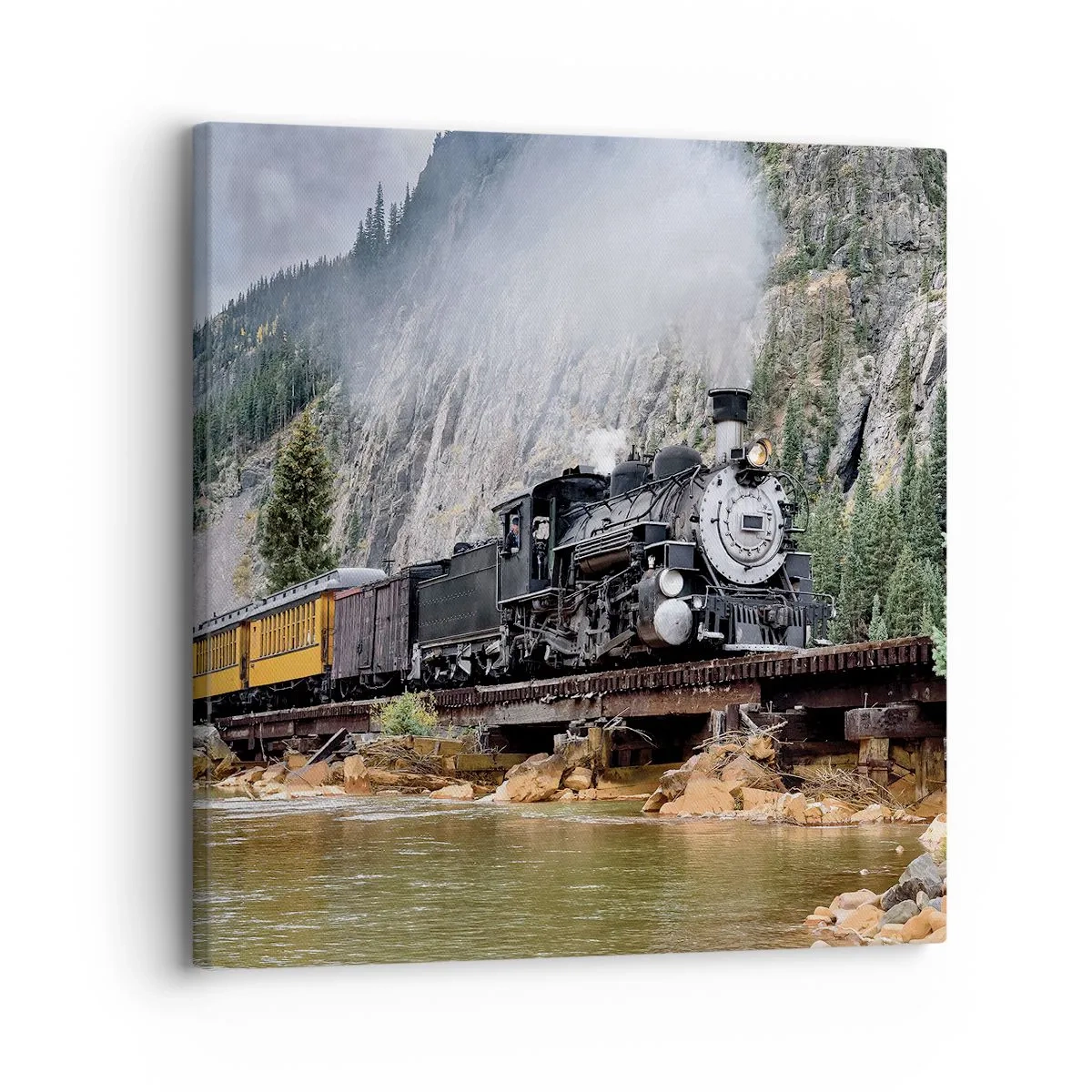 Schilderen op canvas - Waar wil je naar toe? Waar naar toe? - 30x30 cm