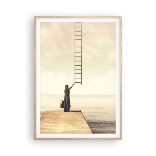 Een poster in een licht eiken lijst - Een magische reis - 70x100 cm