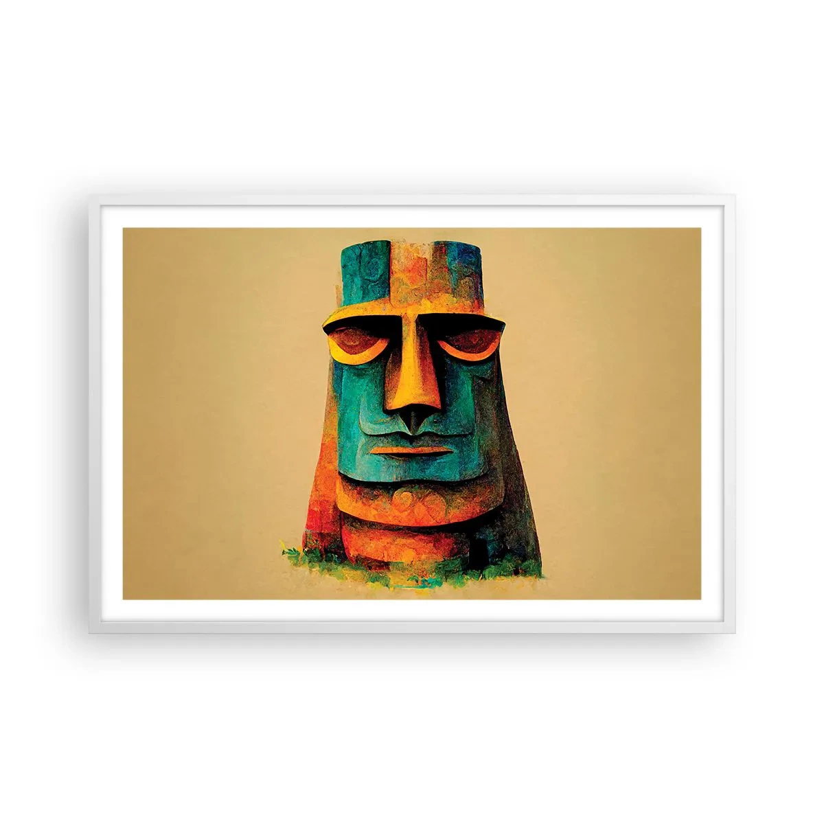 Poster in een witte lijst - Statig, toch lief - 91x61 cm