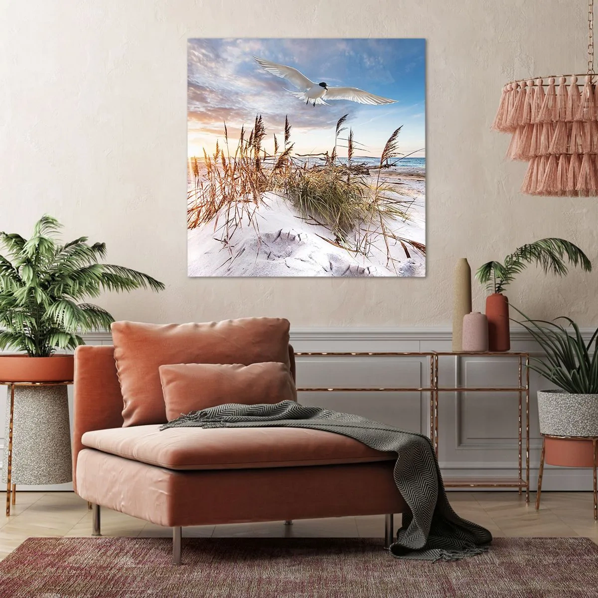 Schilderen op canvas - Wind uit zee - 60x60 cm