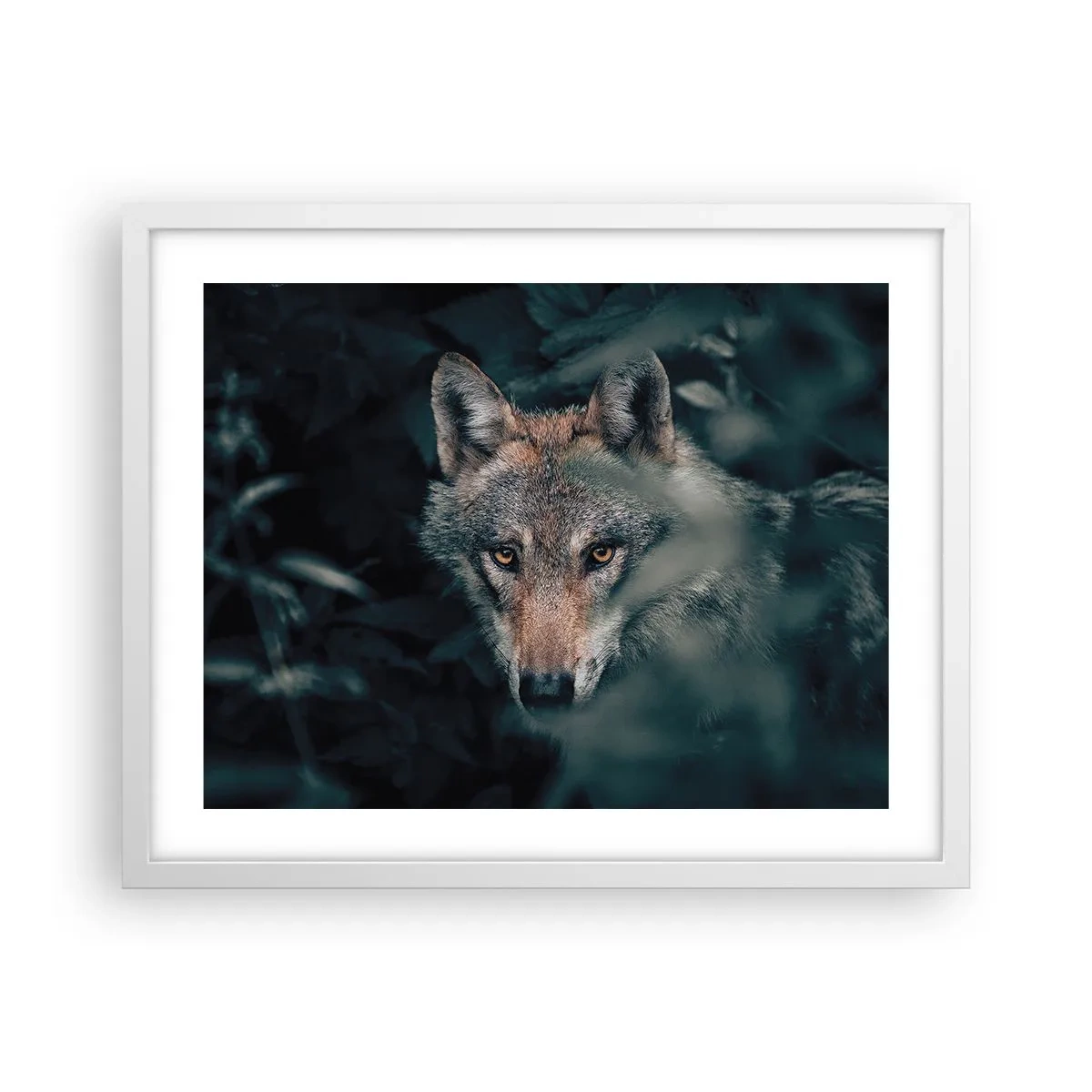 Poster in een witte lijst - Jager - 50x40 cm