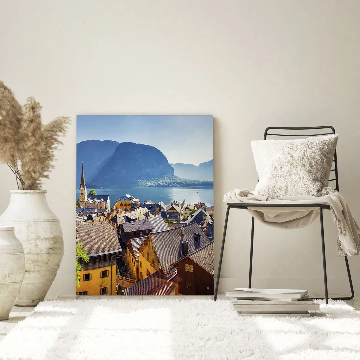 Schilderen op glas - Het kan niet meer schilderachtiger zijn - 70x100 cm