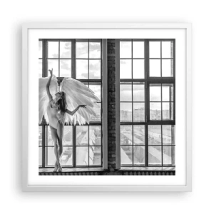 Poster in een witte lijst - Stad der Engelen? - 50x50 cm