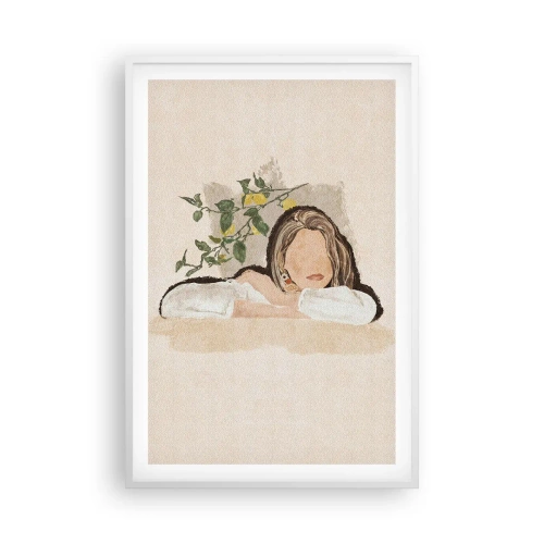 Poster in een witte lijst - Zuidelijke schoonheid - 61x91 cm