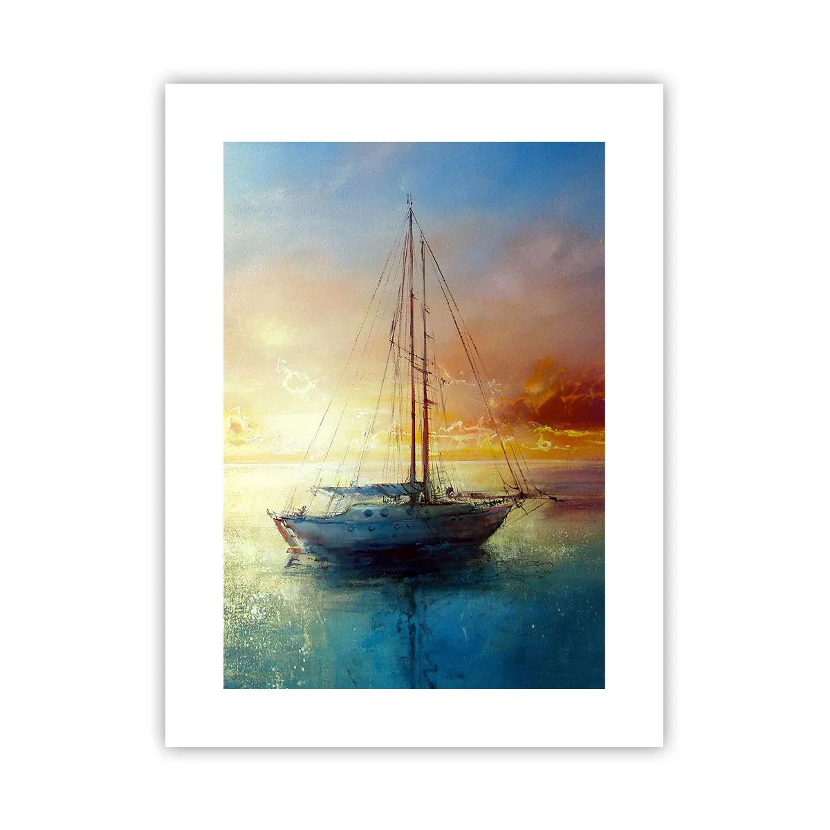 Poster - In een gouden baai - 30x40 cm