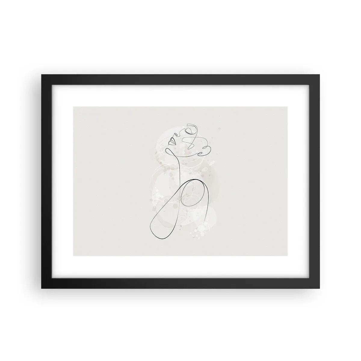 Poster in een zwarte lijst - De spiraal van schoonheid - 40x30 cm