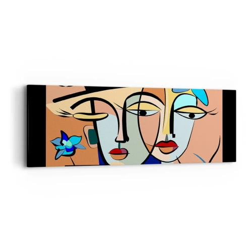 Schilderen op canvas - Picasso's randez-vous - 90x30 cm
