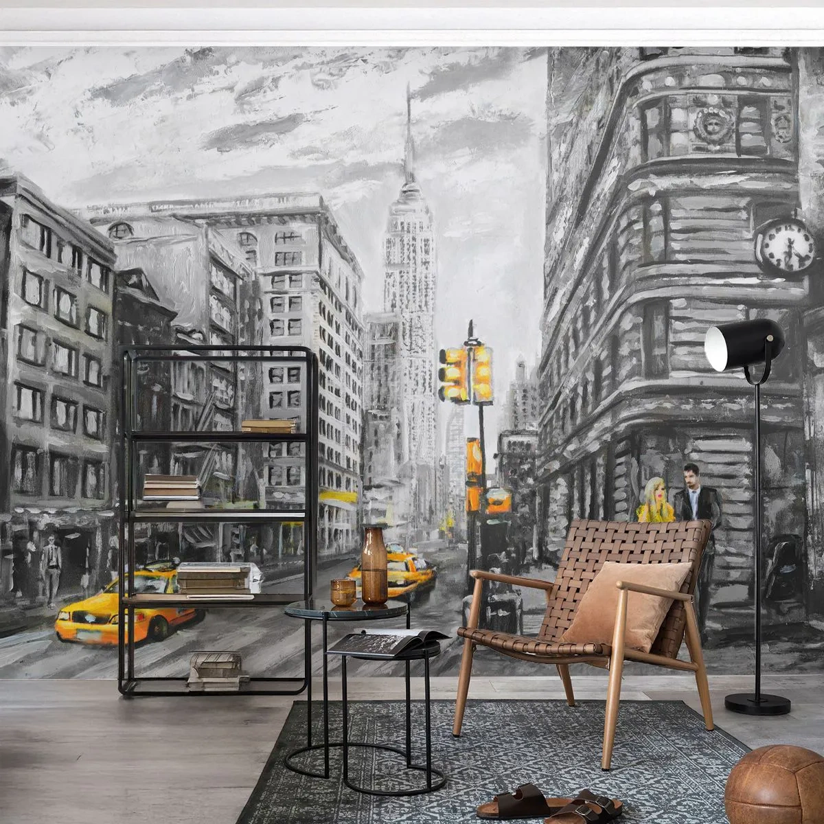 Zelfklevend Fotobehang Deluxe Sticker - Een verhaal uit New York - Stad, New York, Architectuur - 250x175 cm