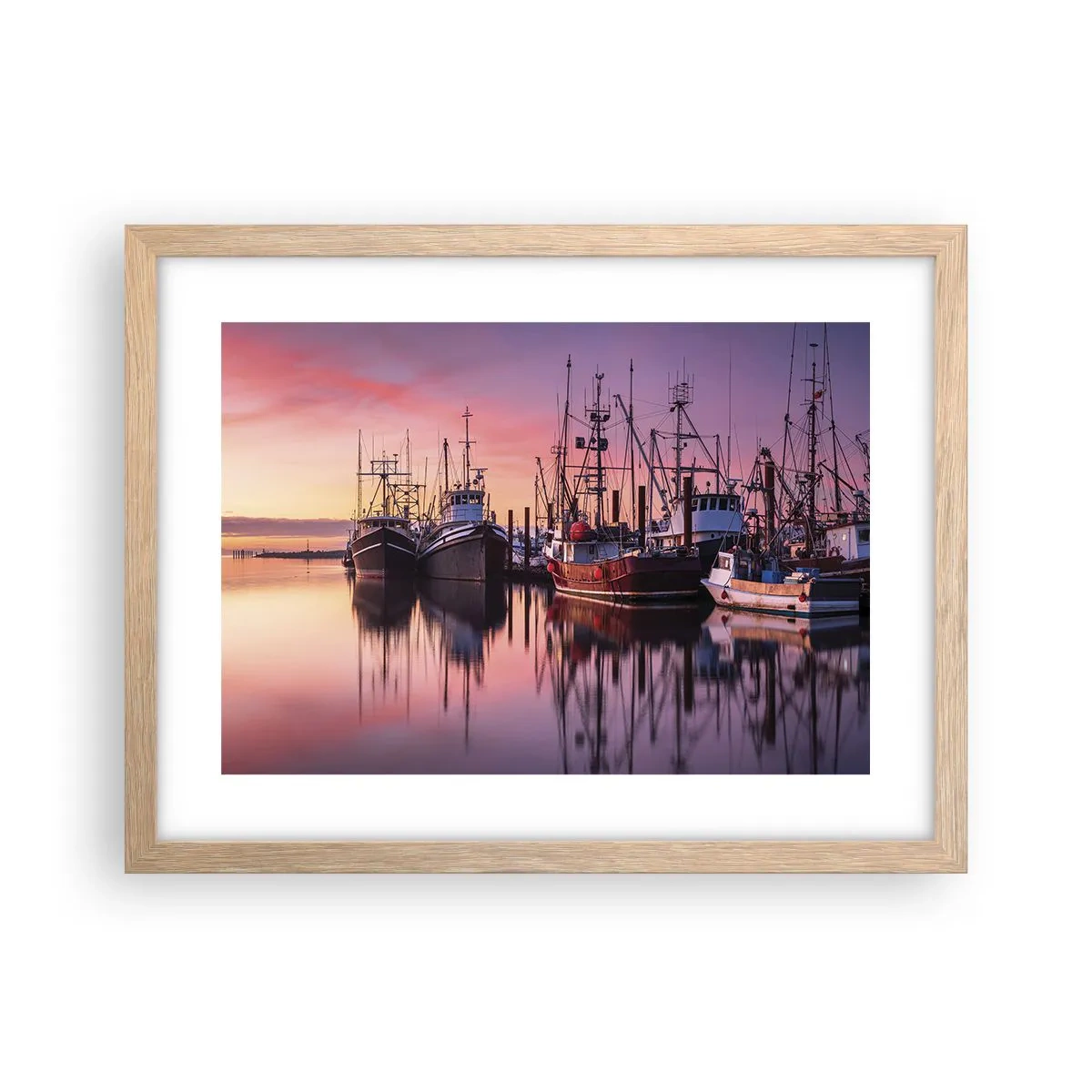 Een poster in een licht eiken lijst - Voor de volgende dag - 40x30 cm