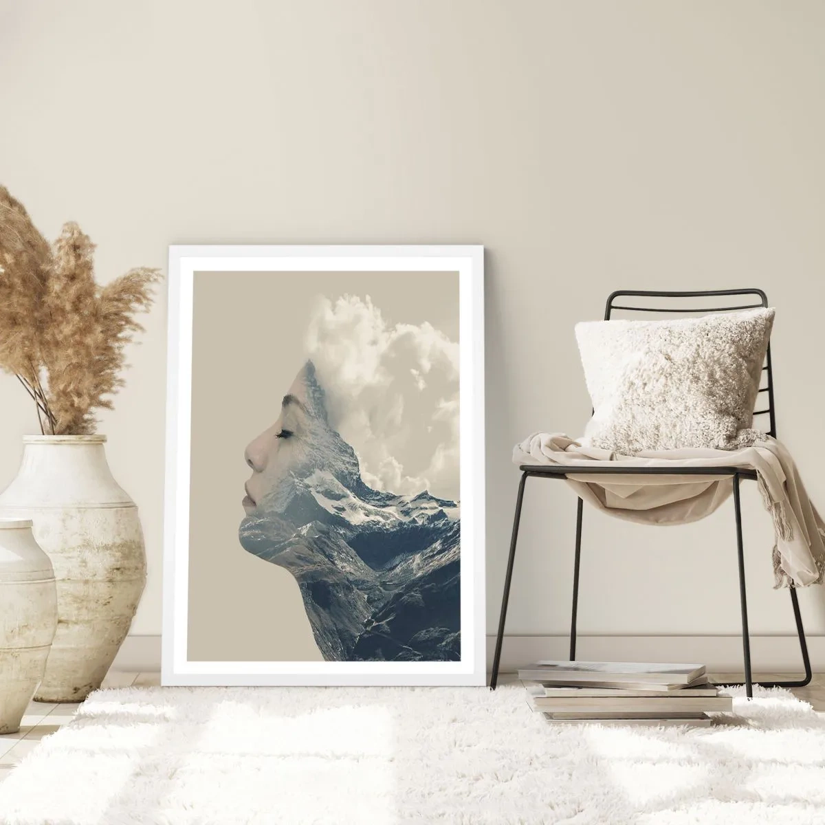 Poster in een witte lijst - De schoonheid van de elementen - 70x100 cm