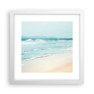 Poster in een witte lijst - Warmte en geluid - 30x30 cm