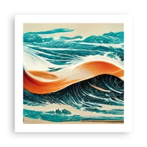 Poster - De droom van elke surfer - 50x50 cm