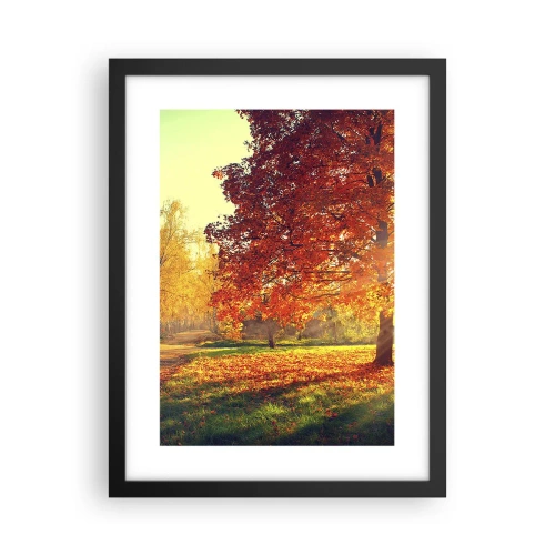 Poster in een zwarte lijst - Rood is mooi - 30x40 cm