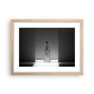 Een poster in een licht eiken lijst - Verfijnde eenvoud - 40x30 cm