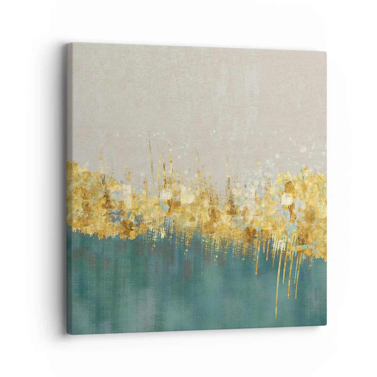 Schilderen op canvas - De gouden rand - 30x30 cm