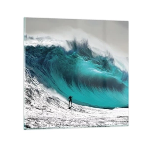 Schilderen op glas - Uitdaging aanvaard - 30x30 cm