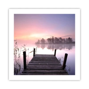 Poster - Van de lila mist... - 50x50 cm