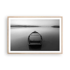 Een poster in een licht eiken lijst - Verlangen en melancholie - 91x61 cm