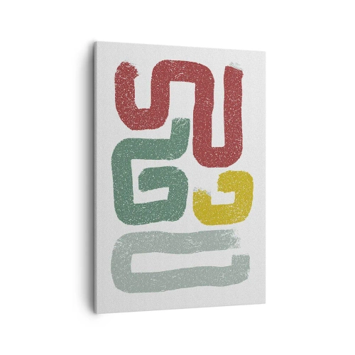 Schilderen op canvas - In een onbekende taal - 50x70 cm