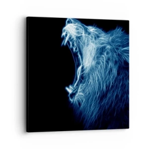 Schilderen op canvas - De vurige toorn van de koning - 30x30 cm