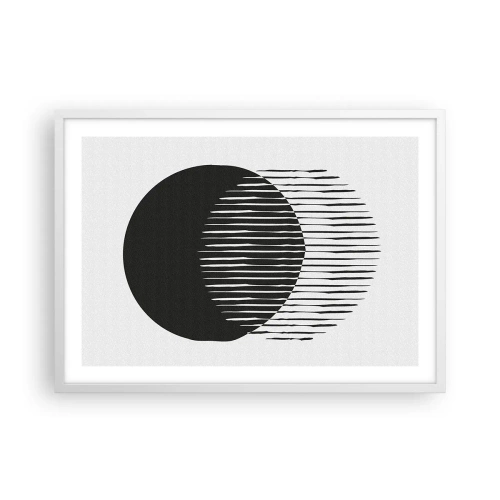 Poster in een witte lijst - Zijn alter ego - 70x50 cm