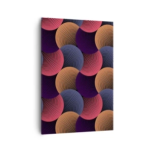 Schilderen op canvas - In een cirkelvormig ritme - 70x100 cm