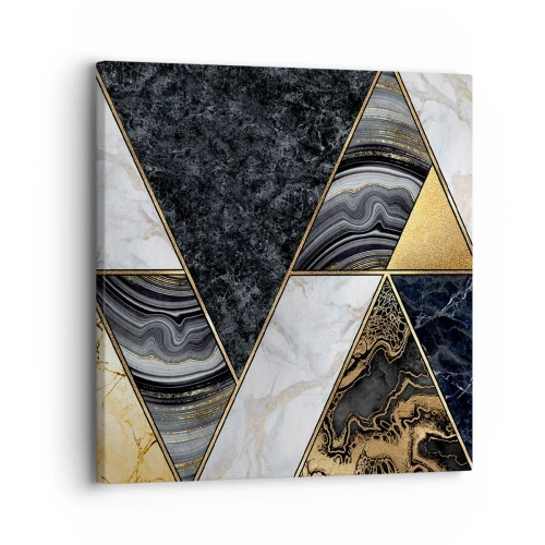 Schilderen op canvas - Steen bij steen - 30x30 cm