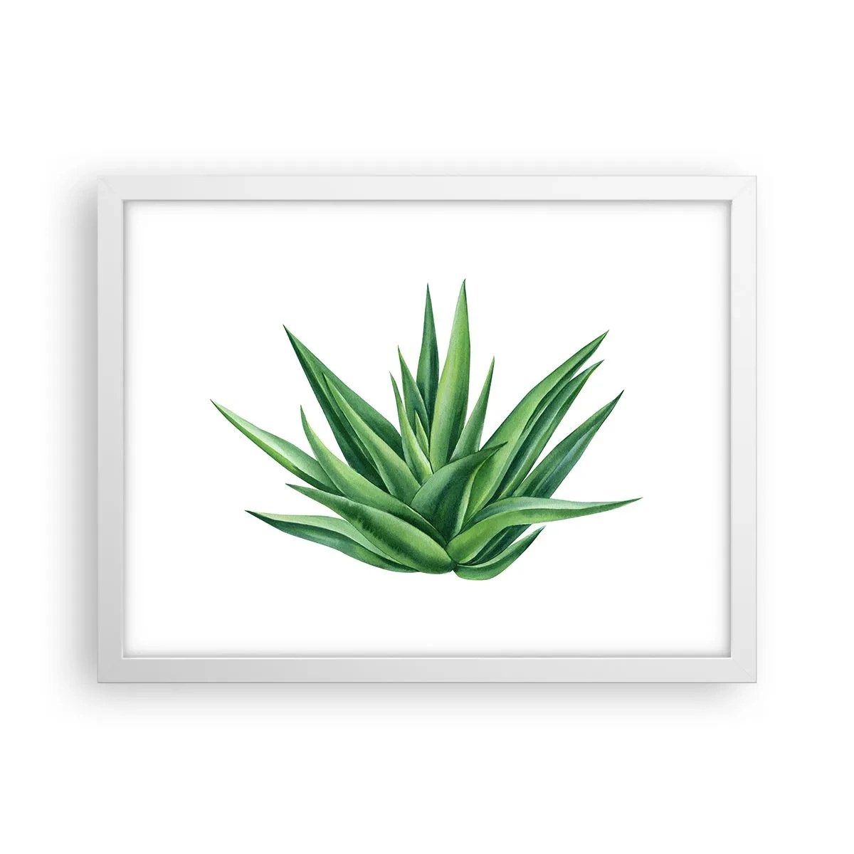 Poster in een witte lijst - Groen – kracht – leven - 40x30 cm