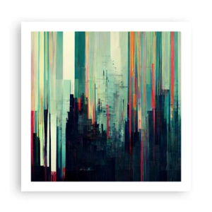 Poster - Futuristische stad - 60x60 cm