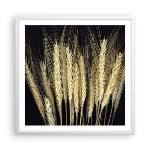 Poster in een witte lijst - Rustieke magie - 60x60 cm