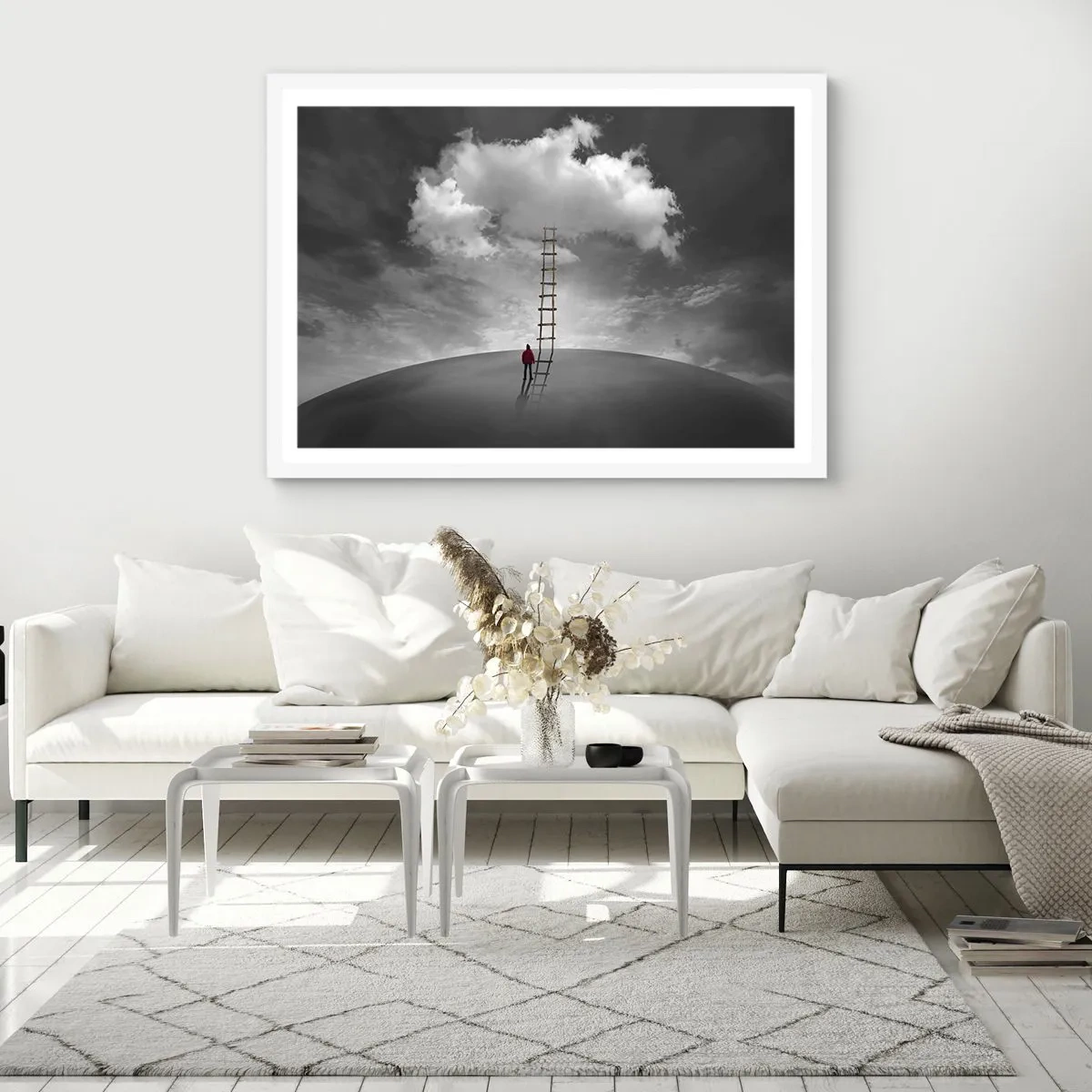 Poster in een witte lijst - Alles is mogelijk - 91x61 cm