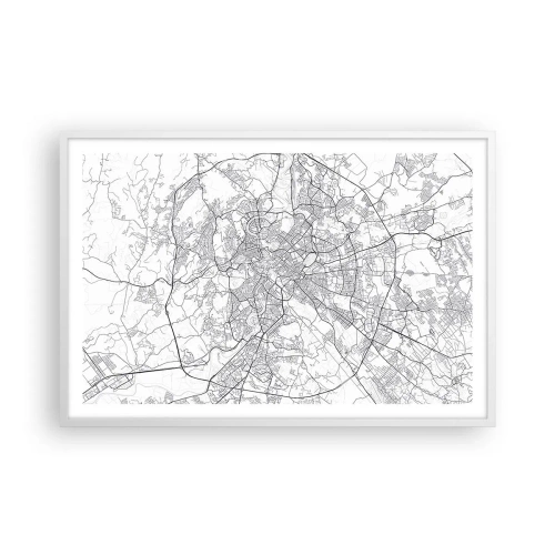 Poster in een witte lijst - Romeinse cirkel - 91x61 cm