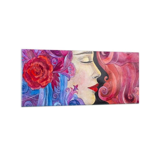 Schilderen op glas - De Art Nouveau leeft nog - 120x50 cm