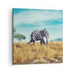 Schilderen op canvas - Grijs is niet meer in de mode - 60x60 cm