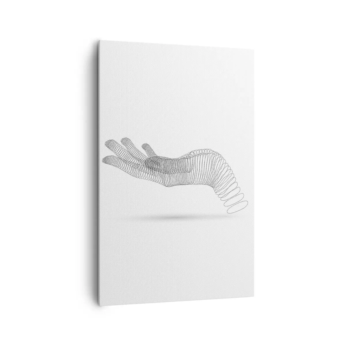 Schilderen op canvas - Veerkrachtige hand - 80x120 cm