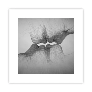 Poster - Kus van de wind - 30x30 cm