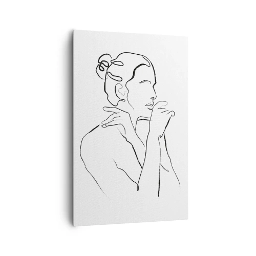 Schilderen op canvas - Naakt: een sensueel mysterie - 80x120 cm